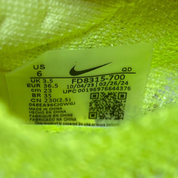 Nike Air Zoom Alphafly NEXT% 3 Womens Running Shoes Yellow FD8315-700 NEW* Sz 6 - Picture 8 of 8